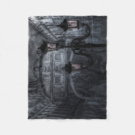 Donkere Venice Rain Bridge of Sighs bij nacht Fleece Deken