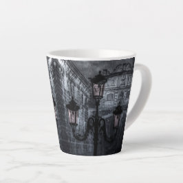 Donkere Venice Rain Bridge of Sighs bij nacht Latte Mok