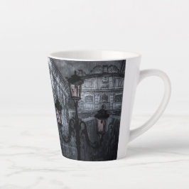 Donkere Venice Rain Bridge of Sighs bij nacht Latte Mok