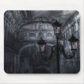 Donkere Venice Rain Bridge of Sighs bij nacht Muismat (Voorkant)