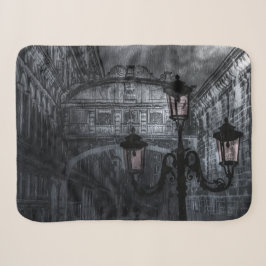 Donkere Venice Rain Bridge of Sighs bij nacht Sherpa Deken
