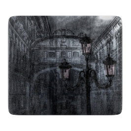 Donkere Venice Rain Bridge of Sighs bij nacht Snijplank