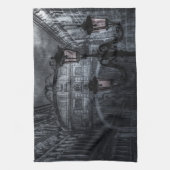 Donkere Venice Rain Bridge of Sighs bij nacht Theedoek (Verticaal)