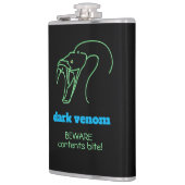 Donkere Venom met biet - slangenhoofd en hoekwijn Heupfles (Links)