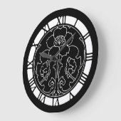 Donkere ventilatormotif grote klok (Hoek)