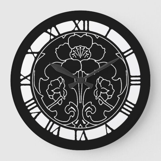 Donkere ventilatormotif grote klok (Voorkant)