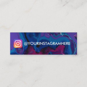 Donkere verf instagram Sociale media Mini Visitekaartje