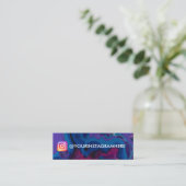 Donkere verf instagram Sociale media Mini Visitekaartje (Staand voorkant)