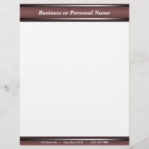 Donkere verfijnde Burgundy letterhead Briefhoofd