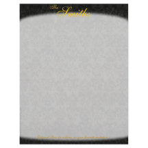 Donkere Victoriaans briefhoofd (eenzijdig)