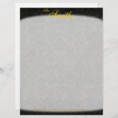 Donkere Victoriaans briefhoofd (eenzijdig) (Voorkant / Achterkant)