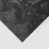 Donkere Victoriaans Franse Roos Ephemera-ontkoppel Tissuepapier (Detail)