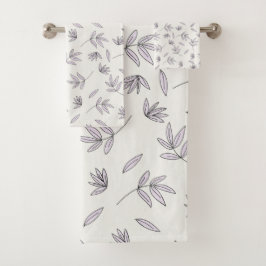 Donkere Victoriaanse botanische bloempatroon met m Bad Handdoek