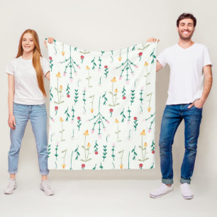 Donkere Victoriaanse botanische bloempatroon met s Fleece Deken