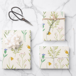 Donkere Victoriaanse botanische bloempatroon met s Inpakpapier Vel