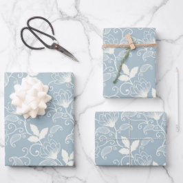 Donkere Victoriaanse botanische bloempatroon met s Inpakpapier Vel