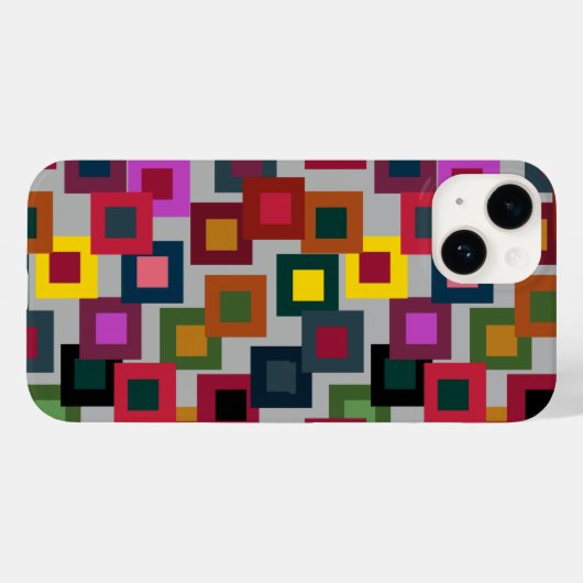 Donkere vierkantjes op licht Case-Mate iPhone case (Achterkant (horizontaal))