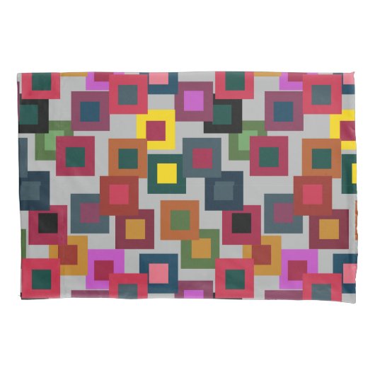 Donkere vierkantjes op licht kussensloop (Voorkant)