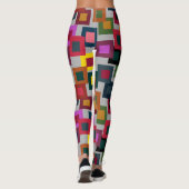 Donkere vierkantjes op licht leggings (Achterkant)
