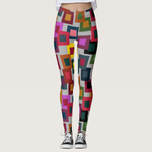 Donkere vierkantjes op licht leggings