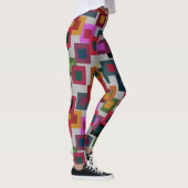 Donkere vierkantjes op licht leggings (Rechts)