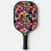 Donkere vierkantjes op licht pickleball paddle (Achterkant)