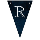 Donkere vintage krans vlaggetjes (Derde vlag)