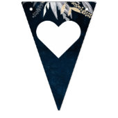 Donkere vintage krans vlaggetjes (Eerste vlag)