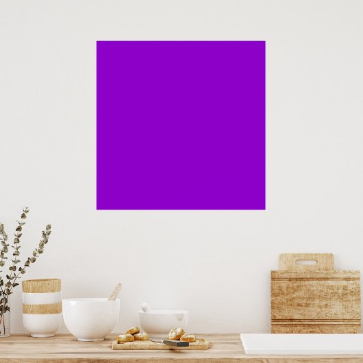 Donkere Violet Color Background Poster (Keuken)