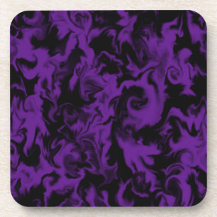 Donkere Violet en zwart, gemengd onderzetter