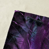 Donkere Violet Paarse Abstracte doether getexturee Strandlaken (In situ)