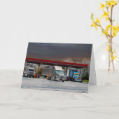 Donkere visie-Vaderdag Kaart (Gele Bloem)