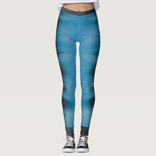 Donkere Vlek Tie Kleurstof print Leggings (Voorkant)