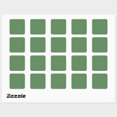 Donkere vlek (vaste kleur) vierkante sticker (Vel)