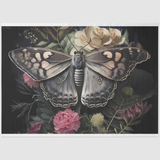 Donkere vleugels bloeien tissuepapier (Voorkant)