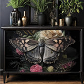 Donkere vleugels bloeien tissuepapier