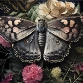 Donkere vleugels bloeien tissuepapier