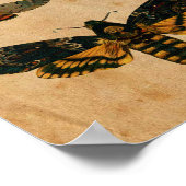  donkere vlinderkunst afdrukken poster (Hoek)