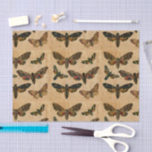 Donkere vlinders  gesmolten papier ontleedpagina (Craft)