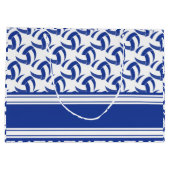 Donkere volleyballen personaliseren groot cadeauzakje (Achterkant)