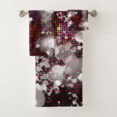 Donkere voorbereiding bad handdoek (Insitu)