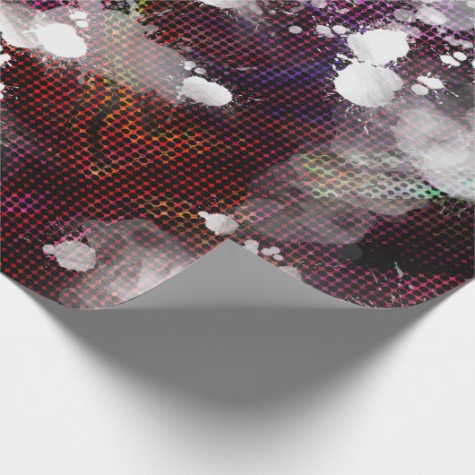 Donkere voorbereiding cadeaupapier (Hoek)