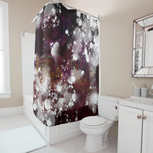 Donkere voorbereiding douchegordijn (In situ)