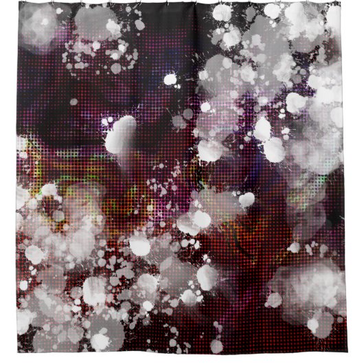 Donkere voorbereiding douchegordijn (Voorkant)