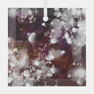 Donkere voorbereiding glas ornament