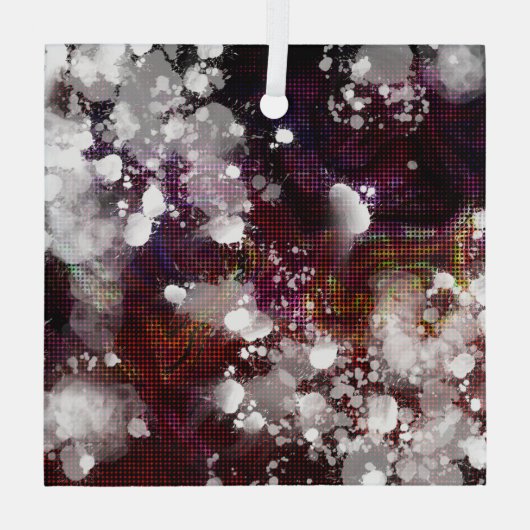 Donkere voorbereiding glas ornament (Achterkant)