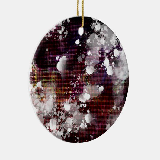 Donkere voorbereiding keramisch ornament (Rechts)