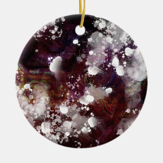 Donkere voorbereiding keramisch ornament (Voorkant)