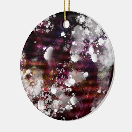 Donkere voorbereiding keramisch ornament (Links)