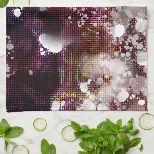 Donkere voorbereiding theedoek (Gevouwen)